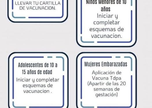 Campaña de recuperación nacional de vacunación