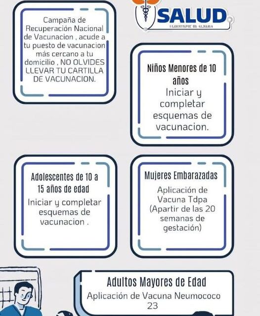 Campaña de recuperación nacional de vacunación