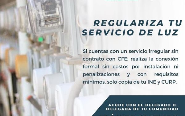 Regulariza tu servicio de luz