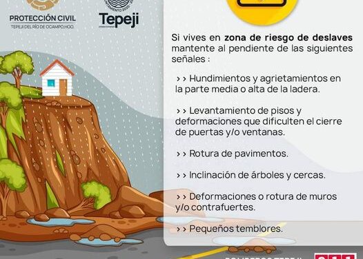 Recomendaciones PC Tepeji ante temporada de lluvias