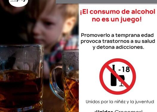 Alejemos a las niñas, niños y adolescentes del alcoholismo