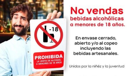 No vendas bebidas alcoholicas a menores de 18 años