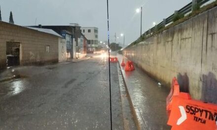 Consejo Municipal de Protección Civil de Tepeji al pendiente de la lluvia registrada esta tarde noche en el territorio tepejano