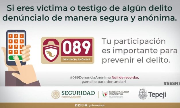 Tu participación es importante para prevenir el delito