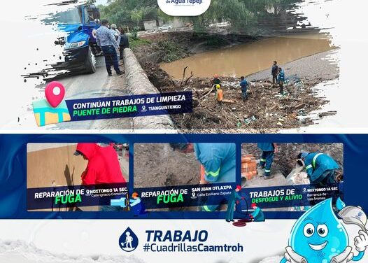 Nuestras cuadrillas trabajan arduamente en diversos puntos para mejorar tu servicio de agua y garantizar la seguridad de la población.