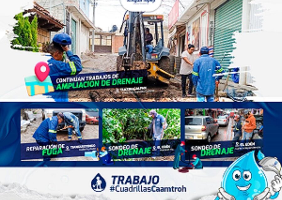 #CuadrillasCaamtroh continúan trabajando para ofrecer un mejor servicio, realizando diversas labores: