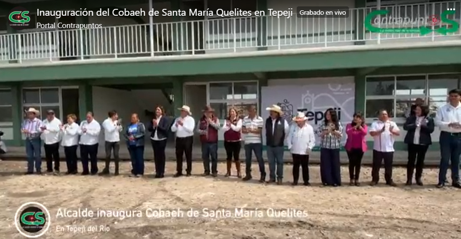 Inauguración del Cobaeh de Santa María Quelites en Tepeji