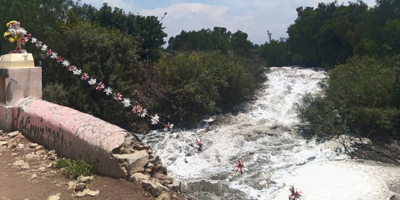 PC Tezontepec de Aldama informa niveles en el Río Salado