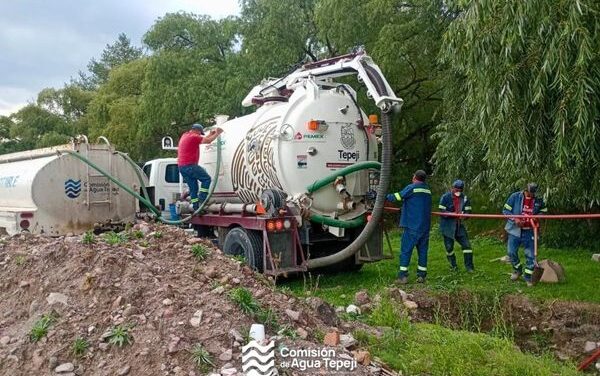 La Comisión de Agua de Tepeji atiende reportes ciudadanos