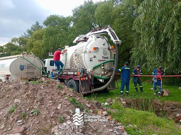 La Comisión de Agua de Tepeji atiende reportes ciudadanos