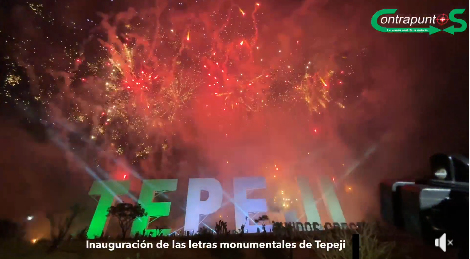 Inauguración de las letras monumentales de Tepeji