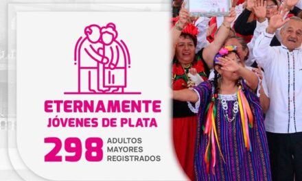 Con el firme compromiso de promover un envejecimiento saludable, en esta administración impulsamos el grupo Eternamente Jóvenes de Plata, integrado por 298 adultos mayores.