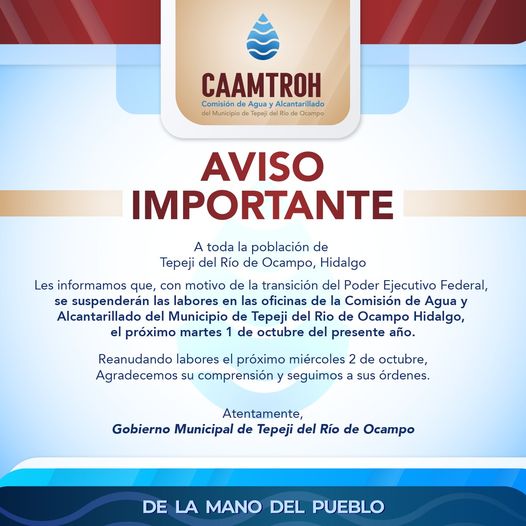 COMUNICADO CAAMTROH