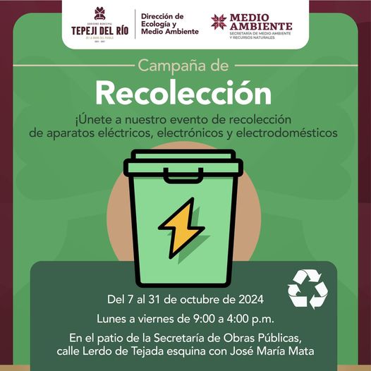 Inicia campaña de recolección de aparatos electrónicos y electrodomésticos en Tepeji