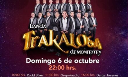 ¡No te pierdas la espectacular presentación de #BandaLaTrakalosa de Monterrey en el segundo día de las Fiestas de Octubre, celebrando el 466 Aniversario de la Fundación de Tepeji del Río!