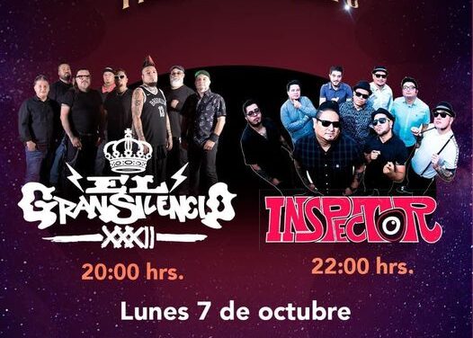 No te pierdas el día de hoy, la presentación de #Inspector y #ElGranSilencio como parte de las actividades de las Fiestas de Octubre en #Tepeji.