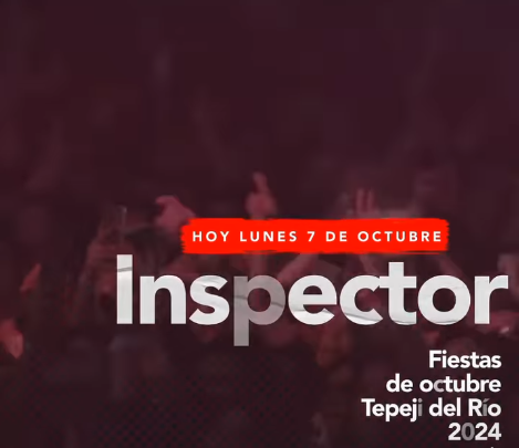 Aún estás a tiempo de llegar!!!! #Inspector tocará a las 20:00 horas, en la unidad deportiva Tepexic.