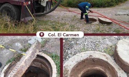 Caamtroh realiza trabajos de desasolve de drenajes