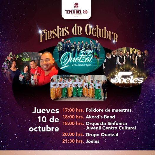 ¡Esta tarde no te pierdas las actividades de las Fiestas de Octubre #Tepeji 2024!