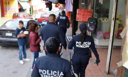 Seguridad Pública visita comercios para proporcionar información sobre cómo actuar en caso de extorsión