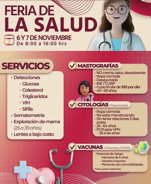 Feria de la salud en Atotonilco de Tula