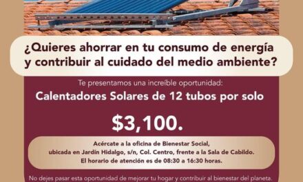 Inicia programa de calentadores solares a bajo costo en Tepeji