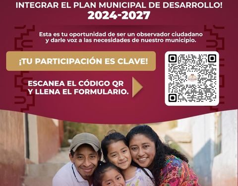 Aún puedes ser parte de la “Consulta pública para integrar el plan municipal de desarrollo 2024-2027 de #TulaDeAllende”.