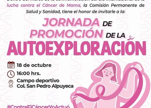 El gobierno de #TulaDeAllende te invita a asistir a la “Jornada de promoción de la autoexploración”