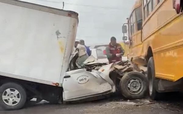 Se registra accidente en la carretera Tula Jorobas