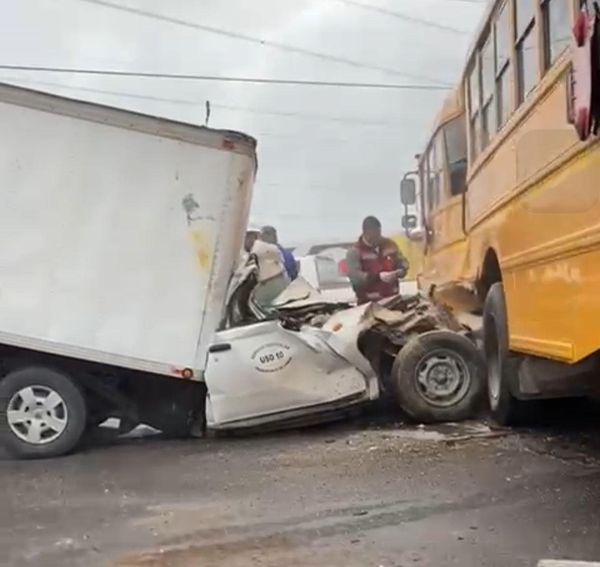 Se registra accidente en la carretera Tula Jorobas