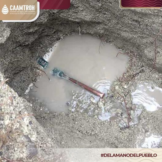 Personal de Caamtroh localiza toma clandestina de agua durante labores de mantenimiento