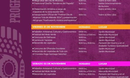 Realizarán Festival de Día de Muertos en Tula de Allende