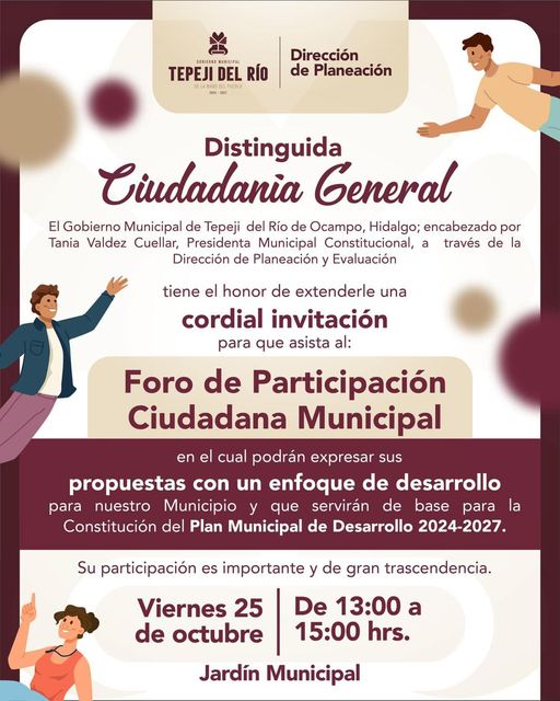 Tepeji realizará Foro de Participación Ciudadana