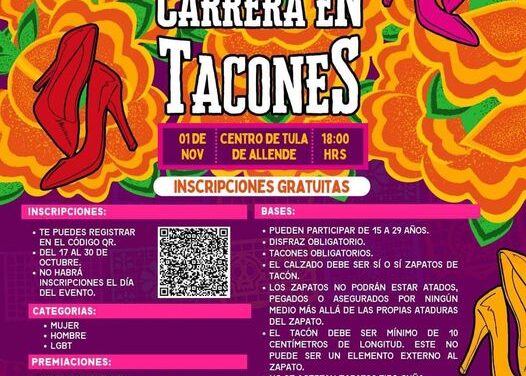 Realizarán “Carrera en Tacones” en Tula de Allende