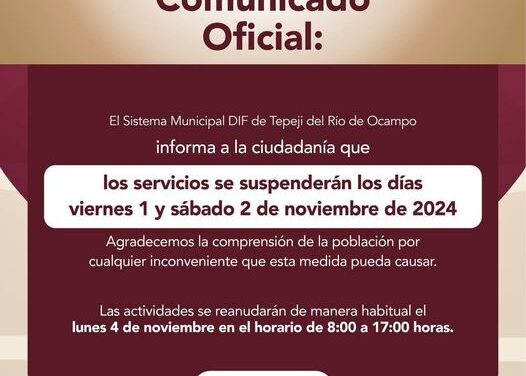 Comunicado DIF Tepeji