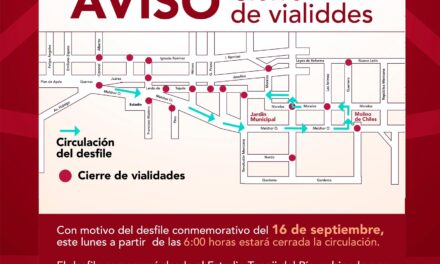 Cierre parcial de vialidades en Tepeji del Río por conmemoración del 16 de septiembre