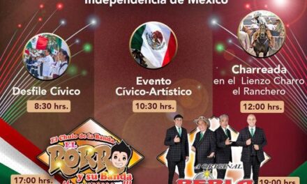 Programa de actividades 16 de septiembre en Tepeji