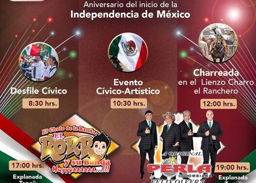 Programa de actividades 16 de septiembre en Tepeji