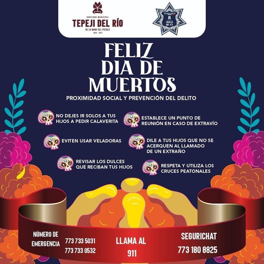 Disfruta las festividades de Día de Muertos con seguridad