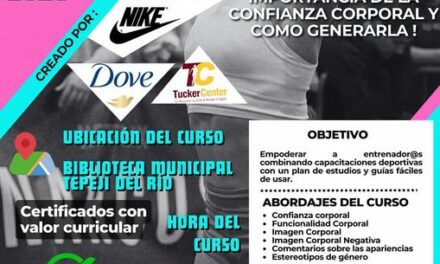 La dirección de deportes de #TepejiDelRío invita al ¡Curso “Body Confident Sport”