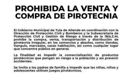 Comunicado Gobierno Muncipal de Tula de Allende