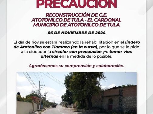 ATENCIÓN ciudadanía de Atotonilco de Tula