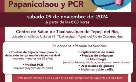 Campaña de Papanicolau y PCR en Tepeji del Río