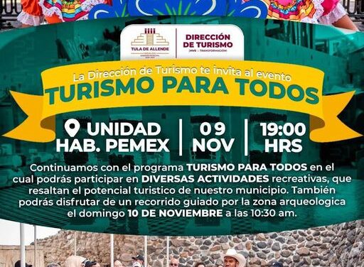 «Turismo para todos» llega a la Unidad Habitacional Pemex