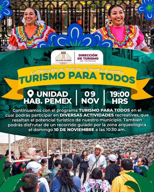 “Turismo para todos” llega a la Unidad Habitacional Pemex