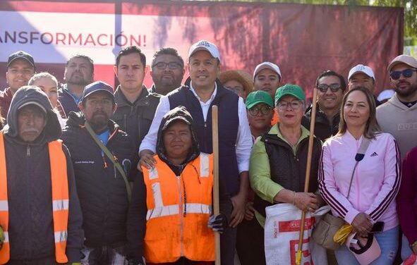 Cristhian Martínez encabeza jornada de limpieza en Jalpa