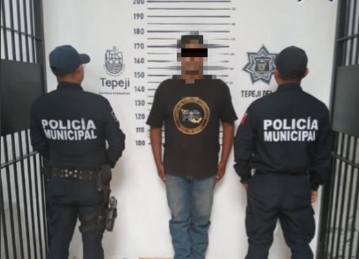Seguridad Pública detiene a una persona en la comunidad de Melchor Ocampo