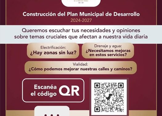 Tu opinión es importante para la elaboración de Plan de Desarrollo. Participa!!!