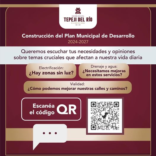 Tu opinión es importante para la elaboración de Plan de Desarrollo. Participa!!!