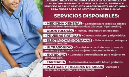 La unidad médica móvil de Pemex llega nuevamente al municipio de #TulaDeAllende.